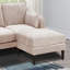Ensemble de 6 chaises modulaires modulaires avec accoudoirs et fauteuil avec repose-pieds et canapé en U-1943252030