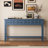 Tarsita Rustic Entryway Console Table Long Sofa Table with Drawers and Bottom Shelf Entryway Table-1573930474