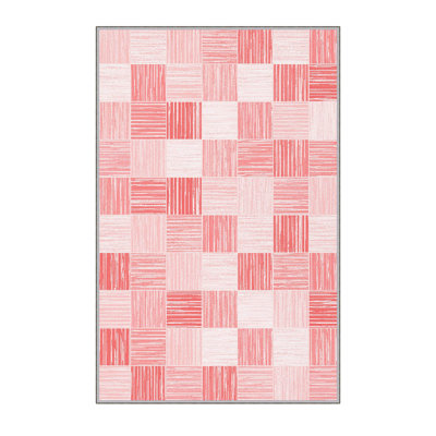 Élégant tapis imprimé en 3D, 4,6 x 7,2 pi | 100% polyester, hauteur des poils de 0,31 po, antibactérien | Revers en PVC antidérapant, lavable à la machine, parfait pour le salon ou la chambre à coucher, design durable et élégant