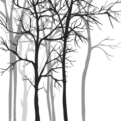 " Vector Background With Trees "