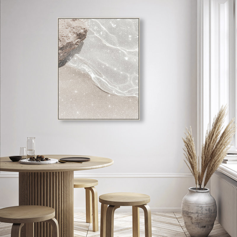 Crystalline Ripples Print by Oliver Gal, 25"H x 21"W, Silver Floater Frame