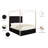 Porter Tufted Upholstered Canopy Bed-650833689-650833691