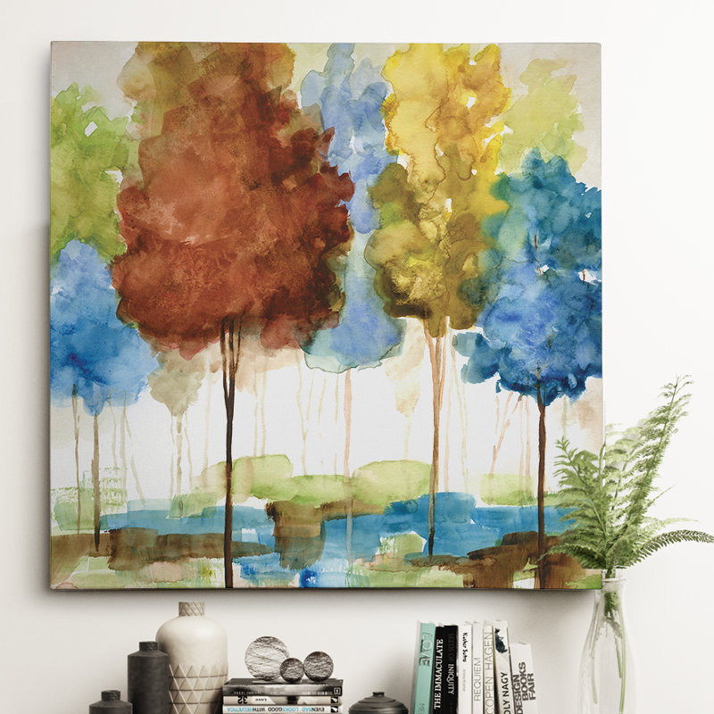 Magical Forest I Oil - reproduction sur toile, H 40 po x l 40 po x P 1,5 po