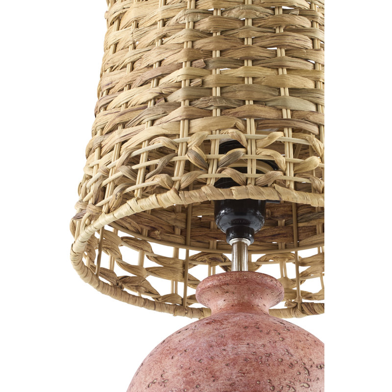 Ashae Accent Table Lamp, Pink