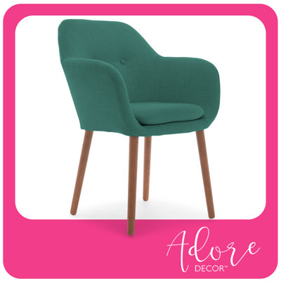 Fauteuil d'appoint de style Mid-Century Adore Decor pour le bureau personnel ou le salon