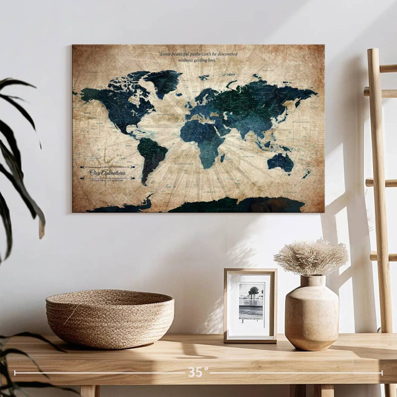 «Our Adventures World», punaise Amrico II, H 16 po x l 24 po