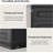 8 Drawers Dresser For Bedroom, 47.2" Wide Dresser For Closet, Large Wood Tv Stand, Chest Of Drawers With Deep Drawer For Living Room, Hallway,home Office,black-21487972