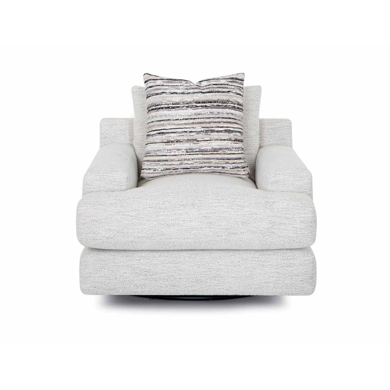 Fauteuil pivotant Dagmar, Polyester ivoire Singer