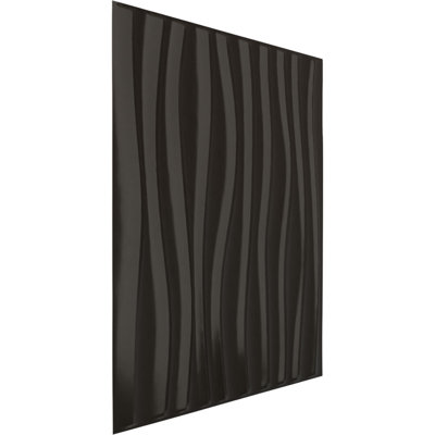 Panneau mural décoratif 3D Shoreline EnduraWall l 19 5/8 po x H 19 5/8 po, UltraCover Satin Lagoon (couvre 2,67 pieds carrés)