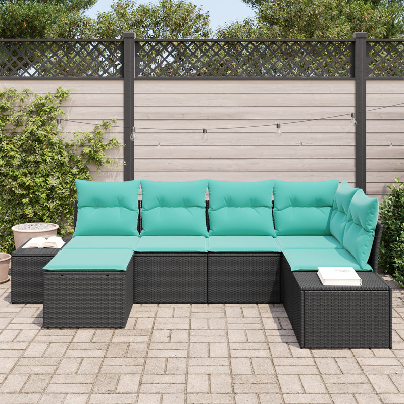 Ensemble de canapé de jardin avec coussin 6 pièces vidaXL