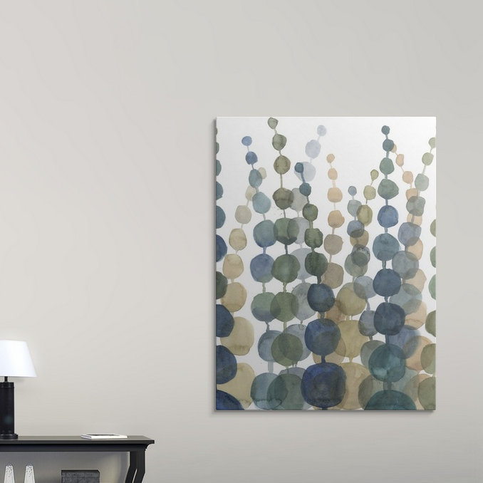 « ii » megan meagher, reproduction d’art Pompom Botanical, H 24 po x l 18 po x P 1,5 po, Toile