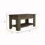 Austin Storage Table, One Extendable Table Shelf, Four Legs, Lower Shelf -Light Oak / White-130378312