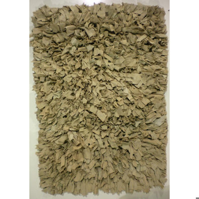Tapis en coton à poils longs tressé à la main Appel Authentic
