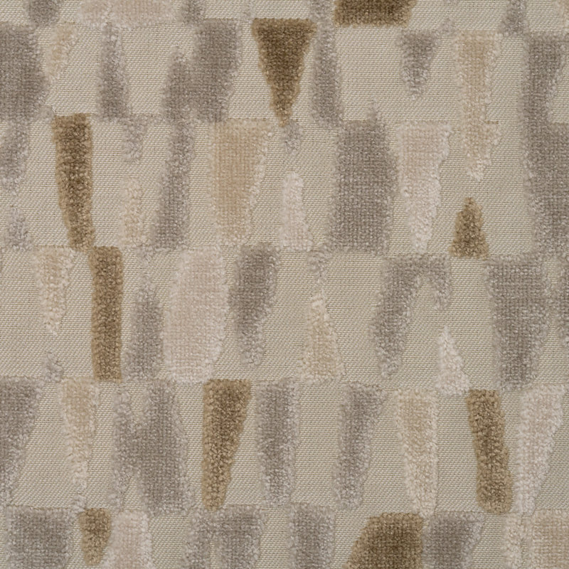 Mosaic Cut Velvet Upholstery Fabric, Moonlight