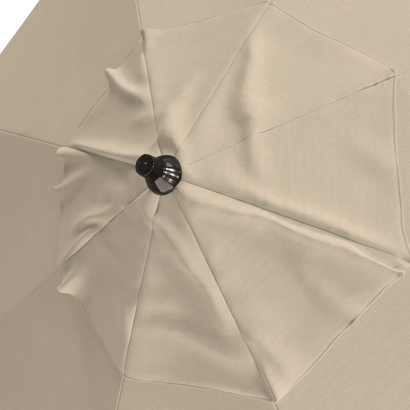 Parasol de marché 9 'Khoury, Toile Sunbrella® beige antique