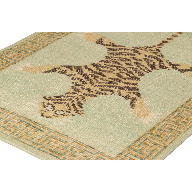 Distressed Homage Animal Print Area Rug, Rectangle 8' x 10'