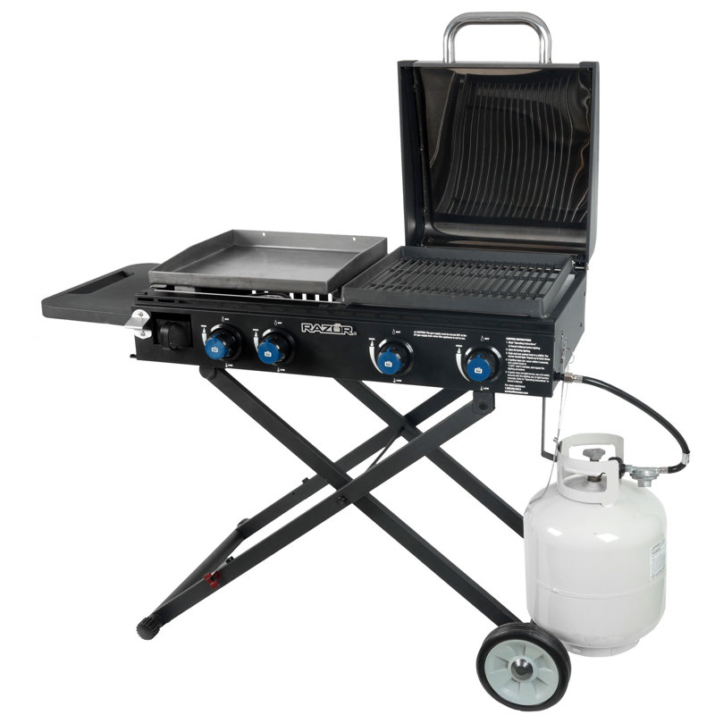 Razor Griddle 4 - Burner Portable Liquid Propane Gas Grill