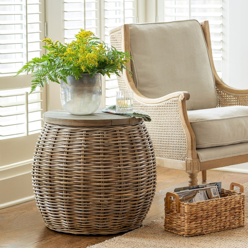 Solid Wood End Table