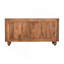 Buffet en bois massif Montara, beige, 2 portes, 3 tiroirs