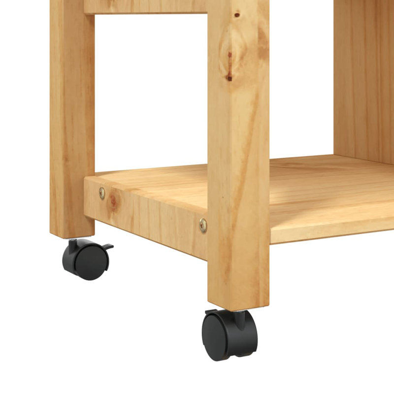 Kitchen Serving Cart, Honey