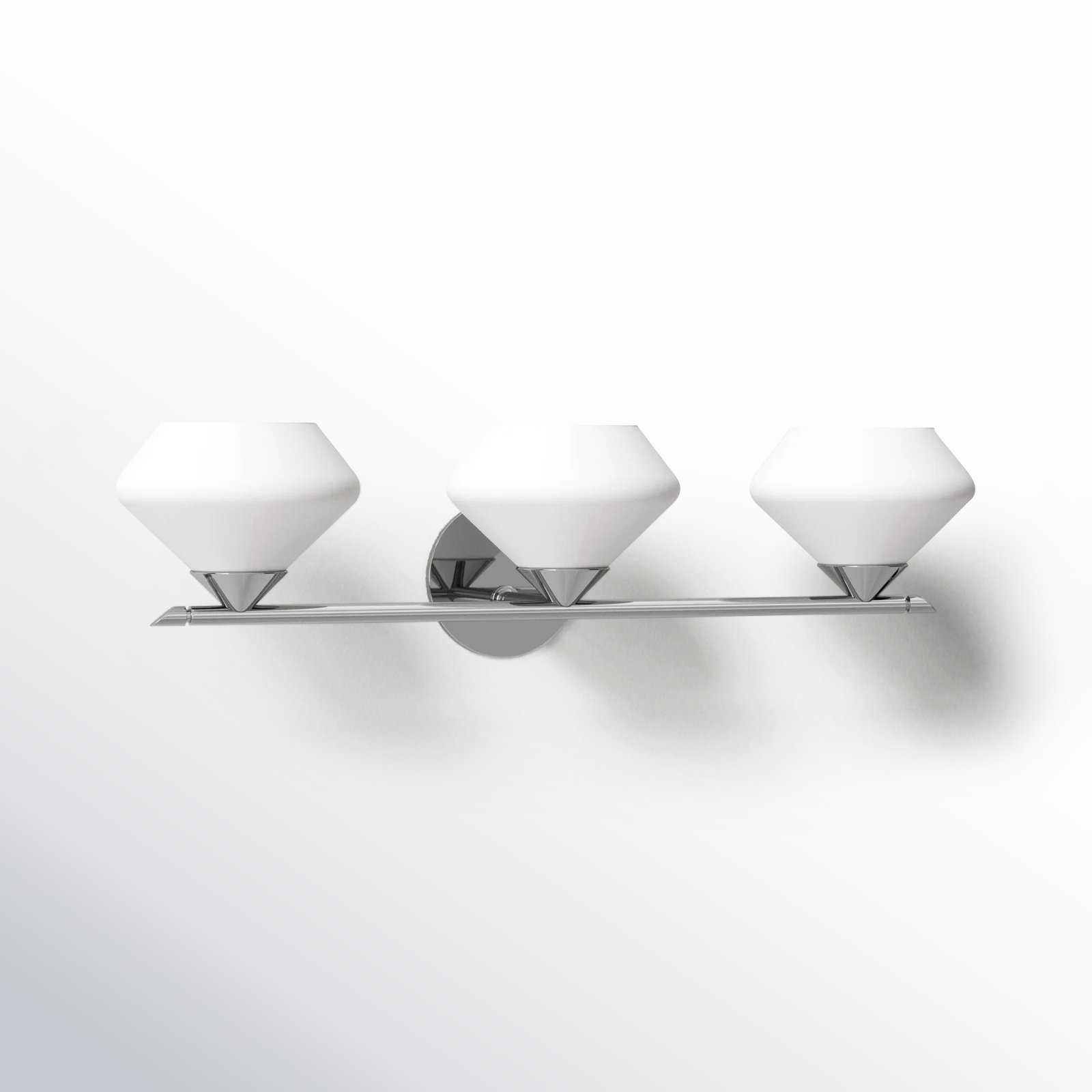 Junius 3 Light Dimmable Vanity Light, Polished Nickel