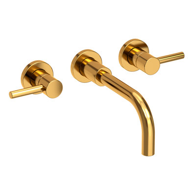 East Linear Wall Mount Bathroom Faucet