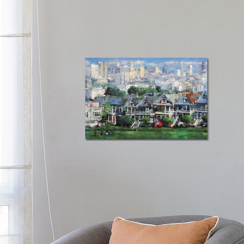 Painted Ladies by Mark Lague - Wrapped Canvas Painting, 66.04 cm H x 45.72 cm W x 3.175 cm D