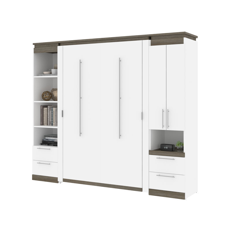Lit escamotable avec rangement Camalla, Blanc
