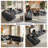 133'' U/L Modular Cloud Sectional Sofa , Modern Luxury Corduroy Gray Compression Couch, Deep Seat Comfy Cloud Couches for Living Room, No Assembly Required-1619187261