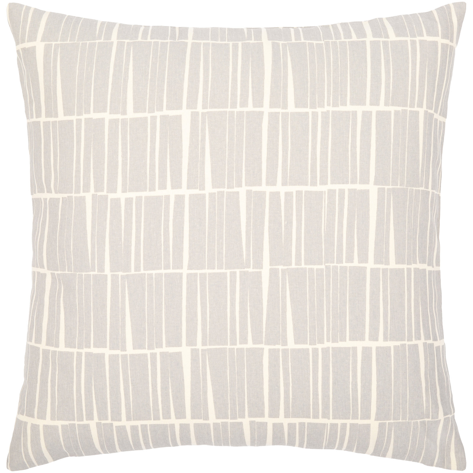 Barrone Cotton Throw Pillow, Medium Gray/Beige, 20" x 20"