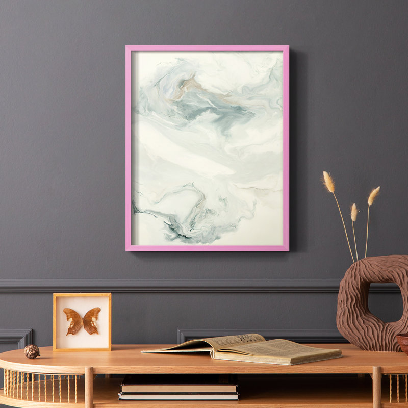 Reproduction encadrée sans titre - bois massif, Noir, H 20 po x l 16 po