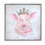 Crowned Pig 1 Piece Painting on Canvas-42156660-56676510