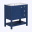 Meuble-lavabo de style transitionnel avec meuble-lavabo en céramique-791572699