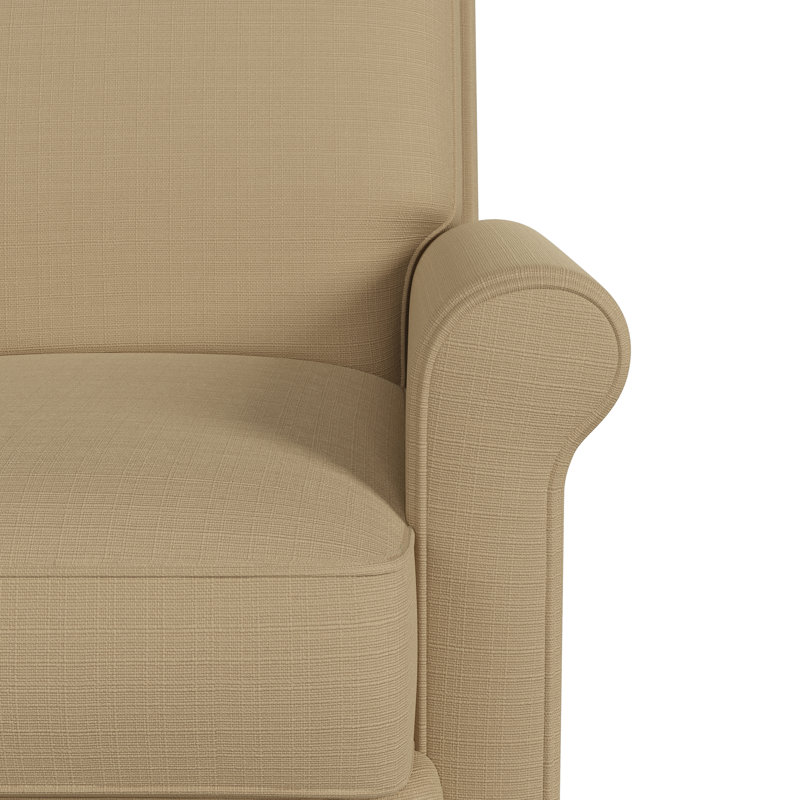 Leni Upholstered Recliner, Pistachio Green Ikat