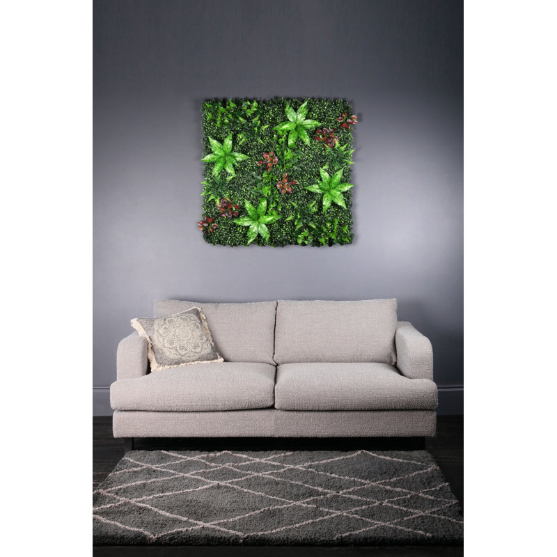 100x100cm Living Wall Panel - Mixed Foliage