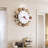 Brown & White Animal Themed Round Wall Clock