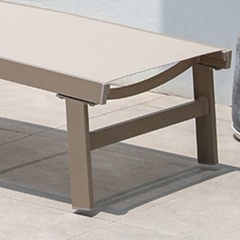 Méridienne d'extérieur en aluminium