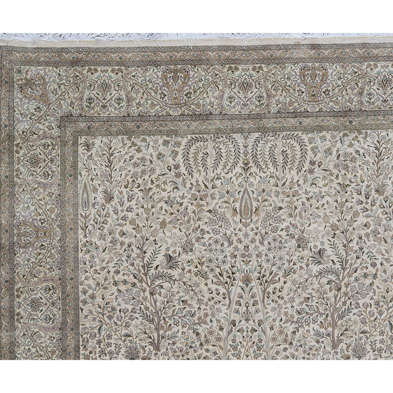 Avalon Wool Oriental Area Rug in Cream