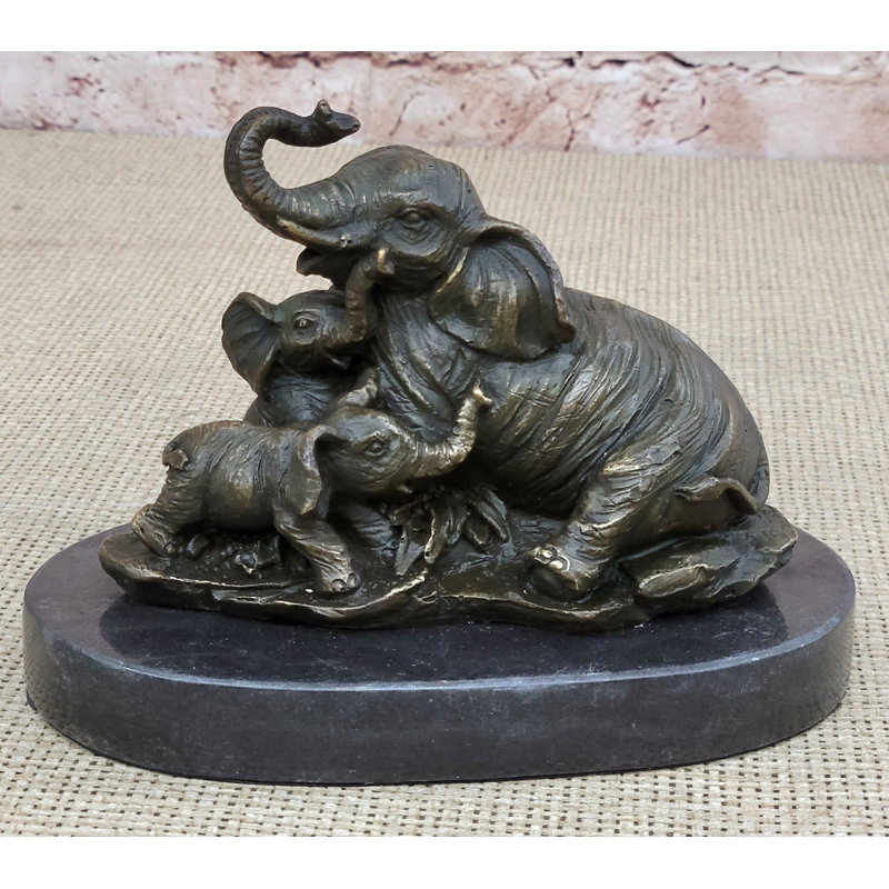 Figurine MaKee Elephant Mother and Babies