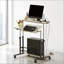 Bureau assis-debout réglable avec station de charge et design mobile