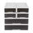 Office Stackable Storage Box With 6 Drawers-White-666290053