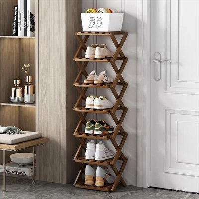 7 Tier Foldable Shoe Rack