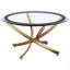 Ensemble de table basse et table de bout en laiton 2 pièces