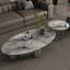 Table basse moderne ovale en pierre micro-cristalline-109294481