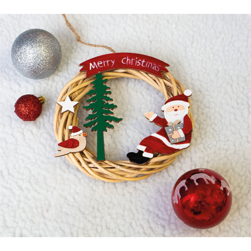 Herington Faux Wood 15cm Wreath