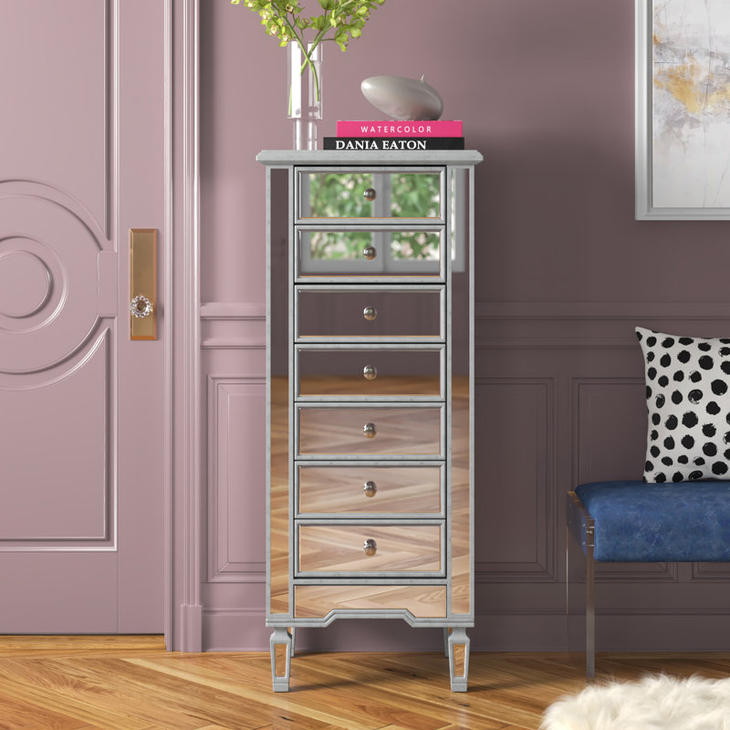 dresser with metal glides Latasha 20