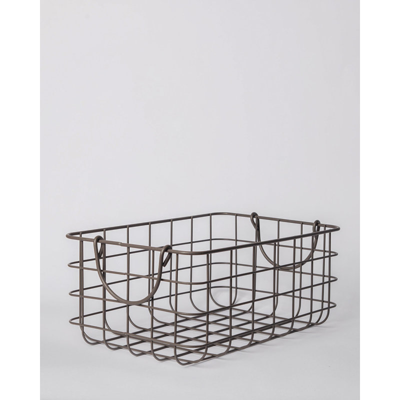 Williston Forge Decorative Basket, 5.3" H x 12.5" W x 7.5" D