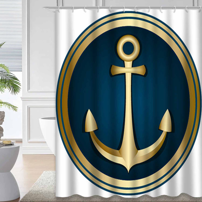 Rideau de douche Anchor, L 72 po x l 84 po