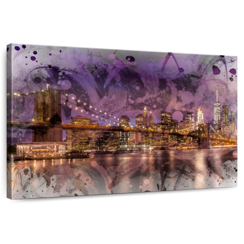 Lilie New York Lights, 26" H x 39" W