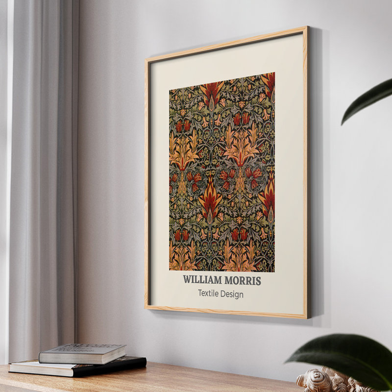 William Morris Framed Print CXIII, Natural, 14" H x 11" W